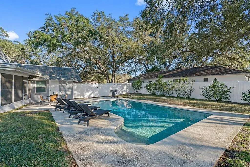 Stunning W/ Heated Salt Pool In Holiday home Clearwater